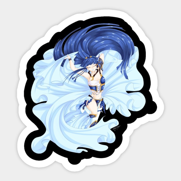 Umi Ryuuzaki v1 Sticker by Kaylie Powlowski